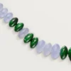 Šperkový náhrdelník – bílé zlato, chalcedon, skarn, tyrkys, černý lak, diamanty – Cartier