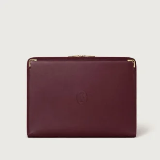 Portfolio, Must De Cartier – vínová telecí kůže, zlaté provedení – Cartier