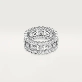 Prsten Broderie De Cartier, třířadý, diamanty