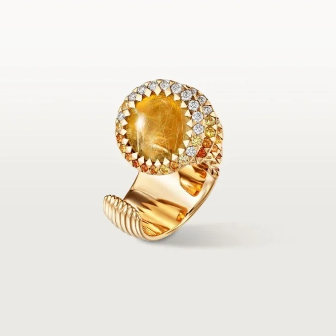 Prsten Cartier Libre Polymorph, chalcedon, diamanty