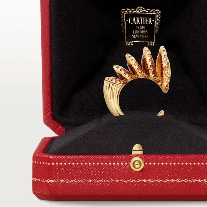 Prsten Cartier Libre Polymorph, chalcedon, diamanty