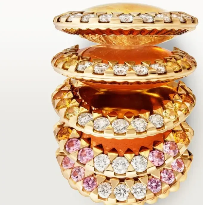 Prsten Cartier Libre Polymorph, chalcedon, diamanty
