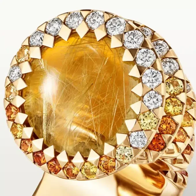 Prsten Cartier Libre Polymorph, chalcedon, diamanty