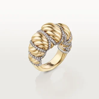 Prsten Cartier Libre Tressage, diamanty