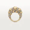 Prsten Cartier Libre Tressage, diamanty