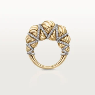 Prsten Cartier Libre Tressage, diamanty