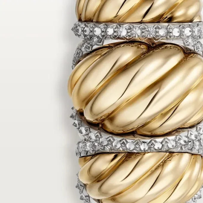 Prsten Cartier Libre Tressage, diamanty