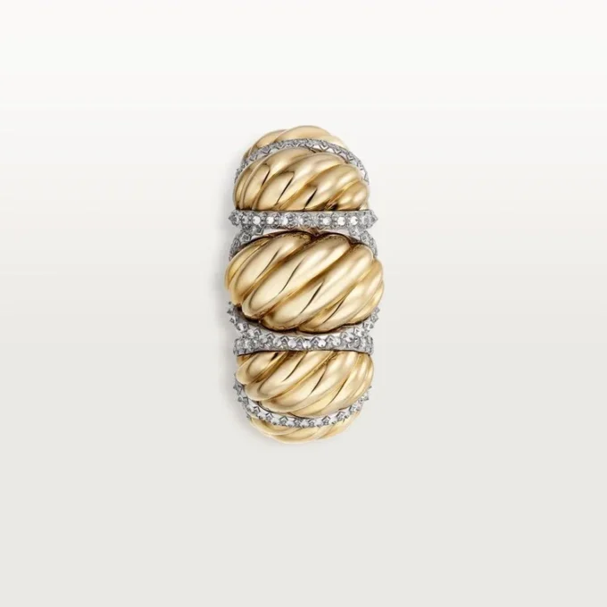 Prsten Cartier Libre Tressage, diamanty