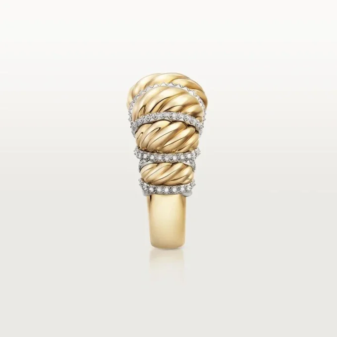 Prsten Cartier Libre Tressage, diamanty