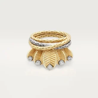 Prsten Grain De Cafe, diamanty