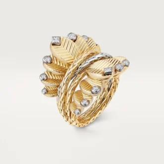 Prsten Grain De Cafe, diamanty