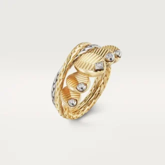 Prsten Grain De Cafe, diamanty