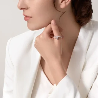 Prsten Juste Un Clou – bílé zlato, diamanty – Cartier