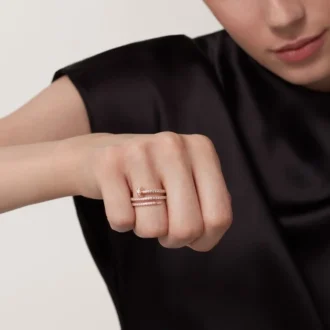 Prsten Juste Un Clou – růžové zlato, diamanty – Cartier
