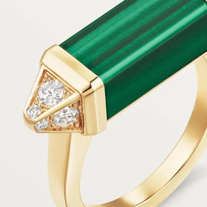 Prsten Les Berlingots De Cartier, částečně osázený