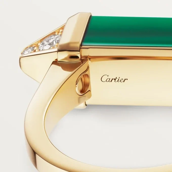 Prsten Les Berlingots De Cartier, částečně osázený