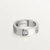 Prsten Love, 3 diamanty – bílé zlato, diamanty – Cartier