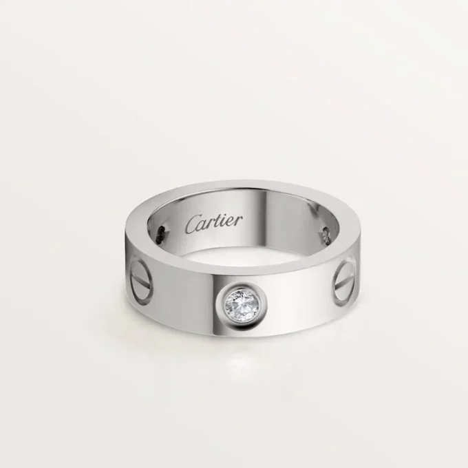 Prsten Love, 3 diamanty – bílé zlato, diamanty – Cartier