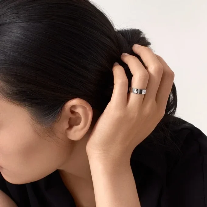 Prsten Love, 3 diamanty – bílé zlato, diamanty – Cartier
