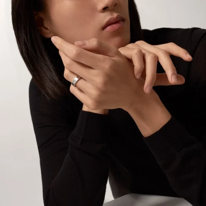 Prsten Love, 3 diamanty – bílé zlato, diamanty – Cartier