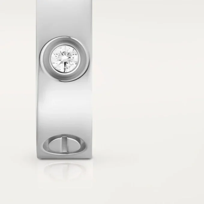 Prsten Love, 3 diamanty – bílé zlato, diamanty – Cartier