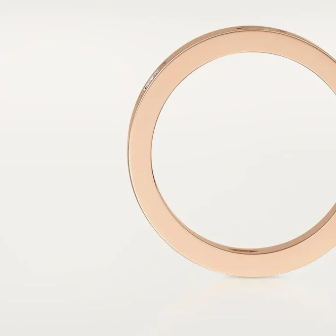 Prsten Love, 3 diamanty – růžové zlato, diamanty – Cartier