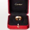 Prsten Love, 3 diamanty – růžové zlato, diamanty – Cartier