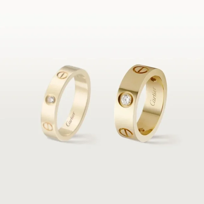 Prsten Love 3 Diamond – žluté zlato, klasický model | Cartier Us