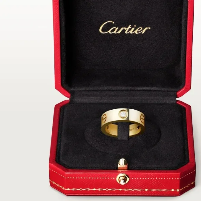 Prsten Love 3 Diamond – žluté zlato, klasický model | Cartier Us