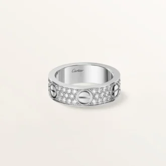 Prsten Love, klasický model, s pavé