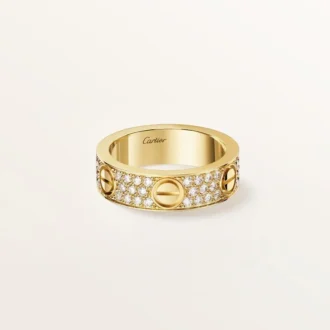Prsten Love, klasický model, s pavé