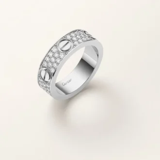 Prsten Love, klasický model, s pavé