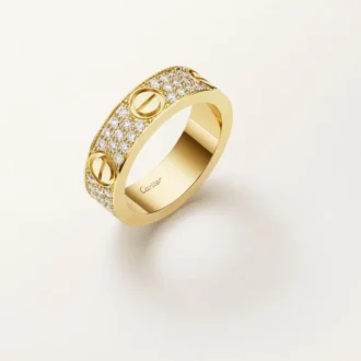 Prsten Love, klasický model, s pavé