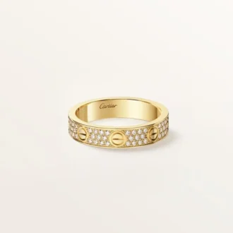 Prsten Love, malý model, s pavé