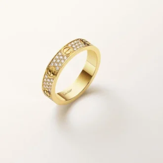 Prsten Love, malý model, s pavé