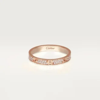 Prsten Love, velikost S – růžové zlato, diamanty – Cartier