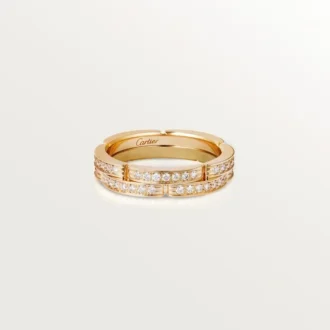 Prsten Maillon Panthere – žluté zlato, diamanty – Cartier