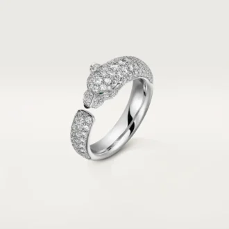 Prsten Panthere De Cartier – bílé zlato, smaragdy, onyx, diamanty – Cartier