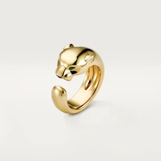 Prsten Panthere De Cartier – žluté zlato, onyx, tsavoritový granát – Cartier