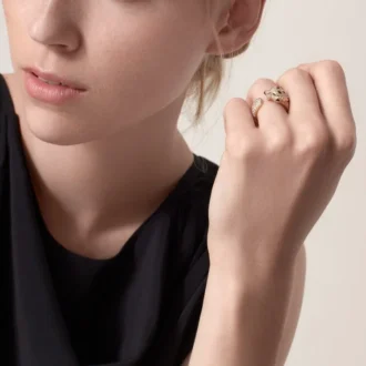 Prsten Panthere De Cartier – žluté zlato, smaragdy, onyx, diamanty – Cartier
