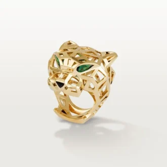 Prsten Panthere De Cartier – žluté zlato, tsavoritové granáty, onyx – Cartier