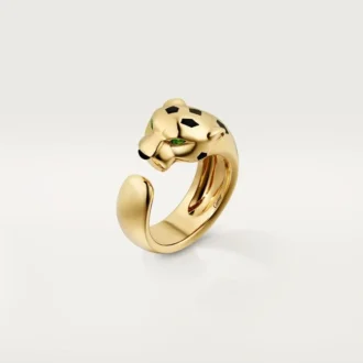 Prsten Panthere De Cartier ze žlutého zlata a onyxu | Cartier Us