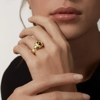 Prsten Panthere De Cartier ze žlutého zlata a onyxu | Cartier Us