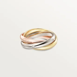 Prsten Trinity, klasický model, 5 diamantů