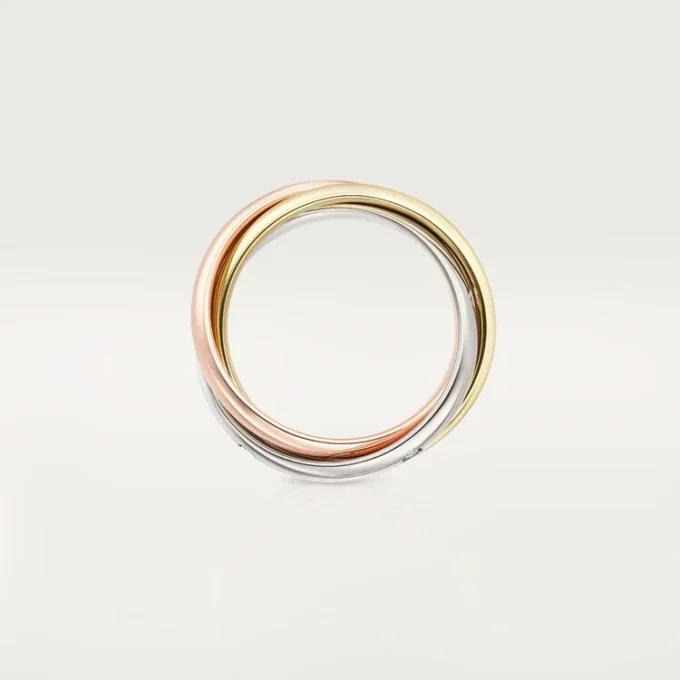 Prsten Trinity, klasický model, 5 diamantů