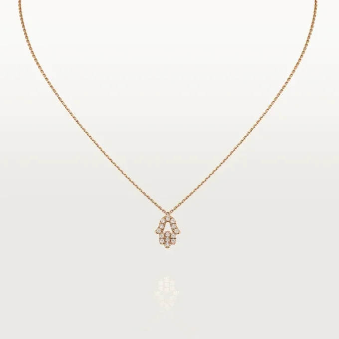 Přívěsek Srdce a symboly – růžové zlato, diamanty – Cartier