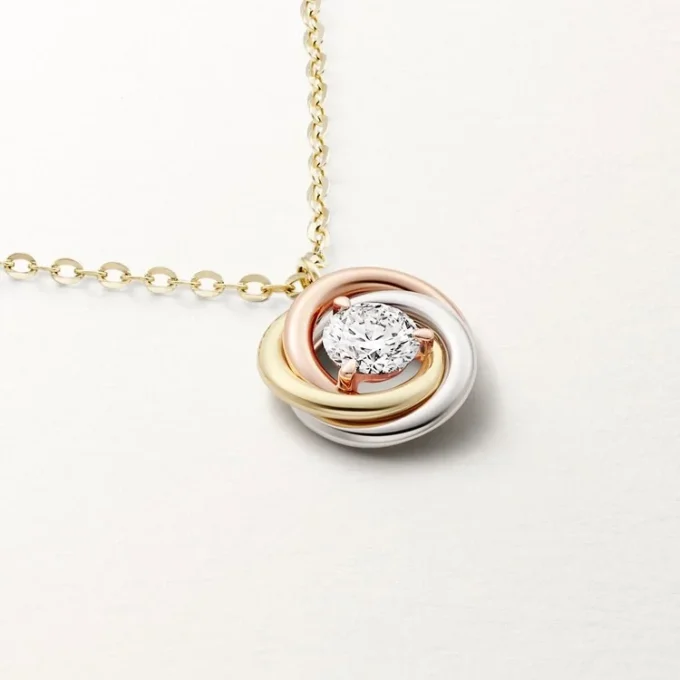 Přívěsek Trinity, 1 diamant