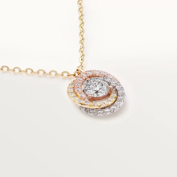 Přívěsek Trinity, 1 diamant, pavé