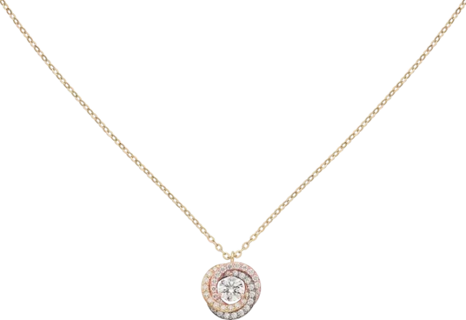 Přívěsek Trinity, 1 diamant, pavé