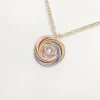 Přívěsek Trinity, 1 diamant, pavé
